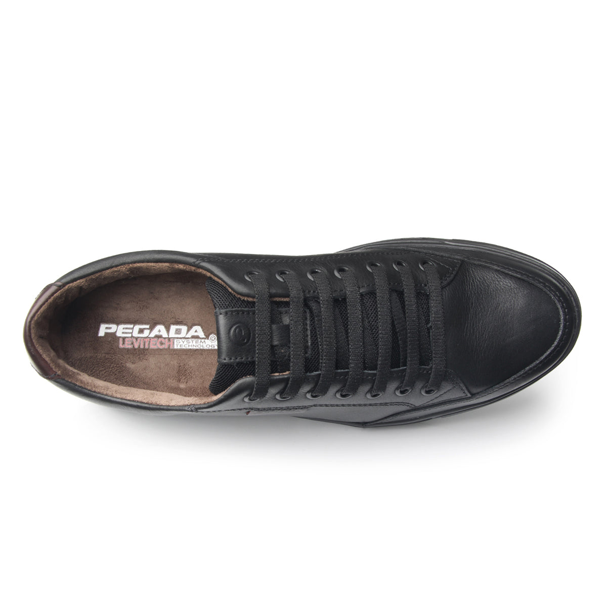 ZAPATILLA HOMBRE PEGADA CUERO PRETO 110403-06