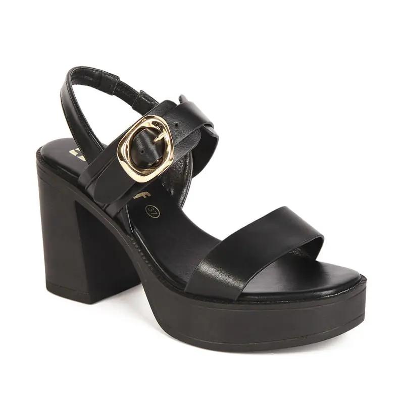 SANDALIA MUJER STHEF CASUAL NEGRO 7858 Sthef