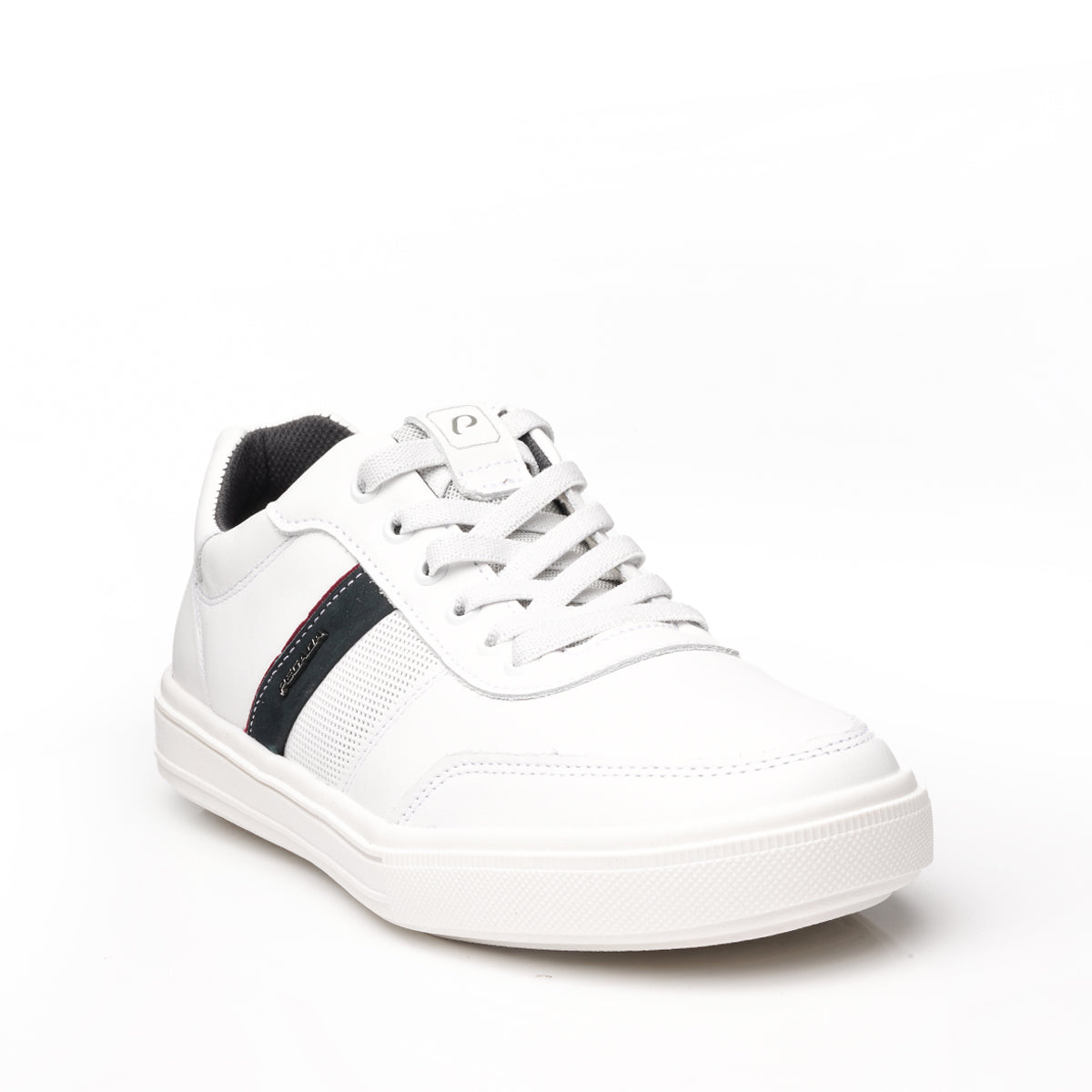 ZAPATILLA HOMBRE PEGADA CUERO BRANCO/MARINHO 111502-01