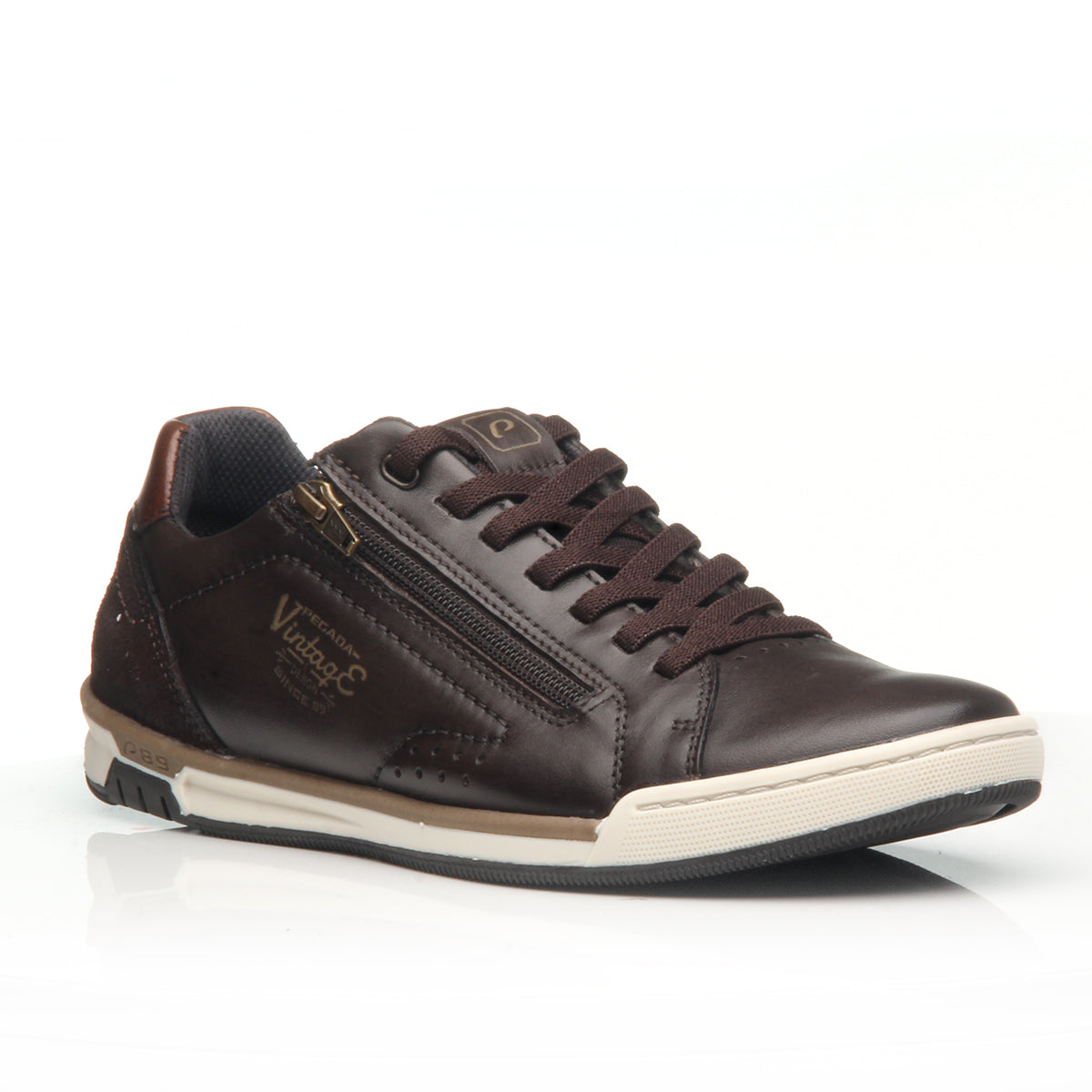 ZAPATILLA HOMBRE PEGADA CUERO BROWN/CAFE/CONHAQUE 119507-05
