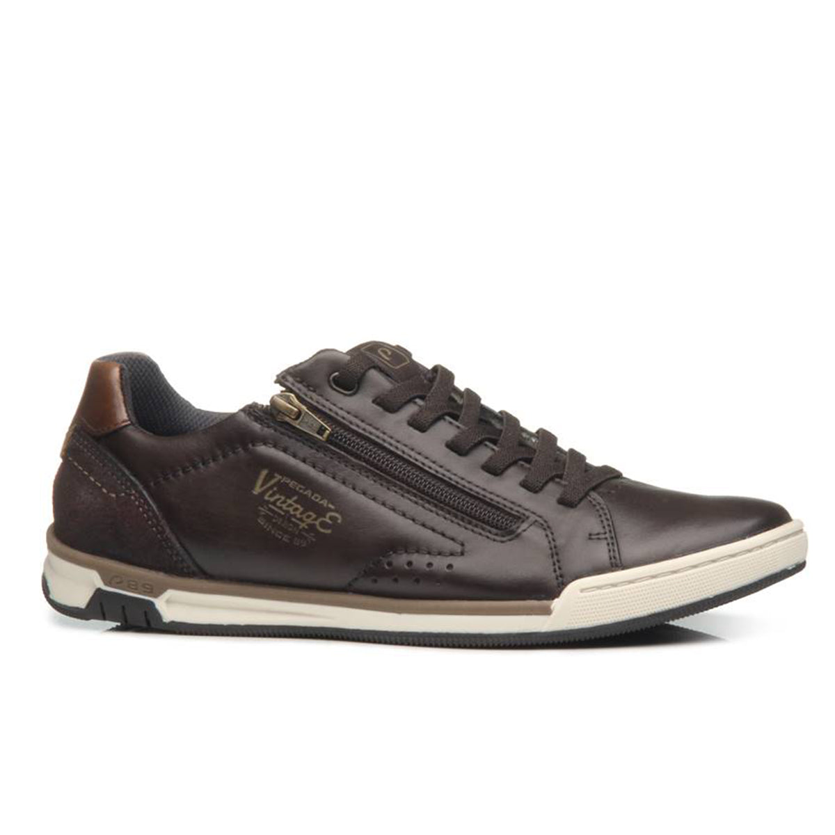 ZAPATILLA HOMBRE PEGADA CUERO BROWN/CAFE/CONHAQUE 119507-05