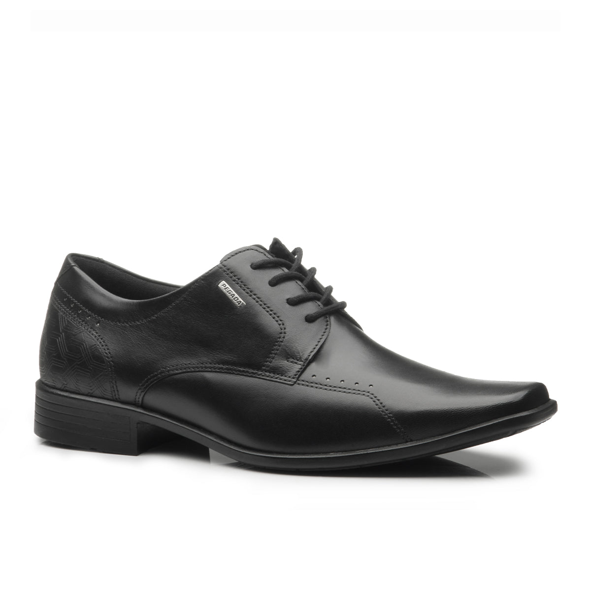 ZAPATO HOMBRE PEGADA CUERO PRETO 121840-01