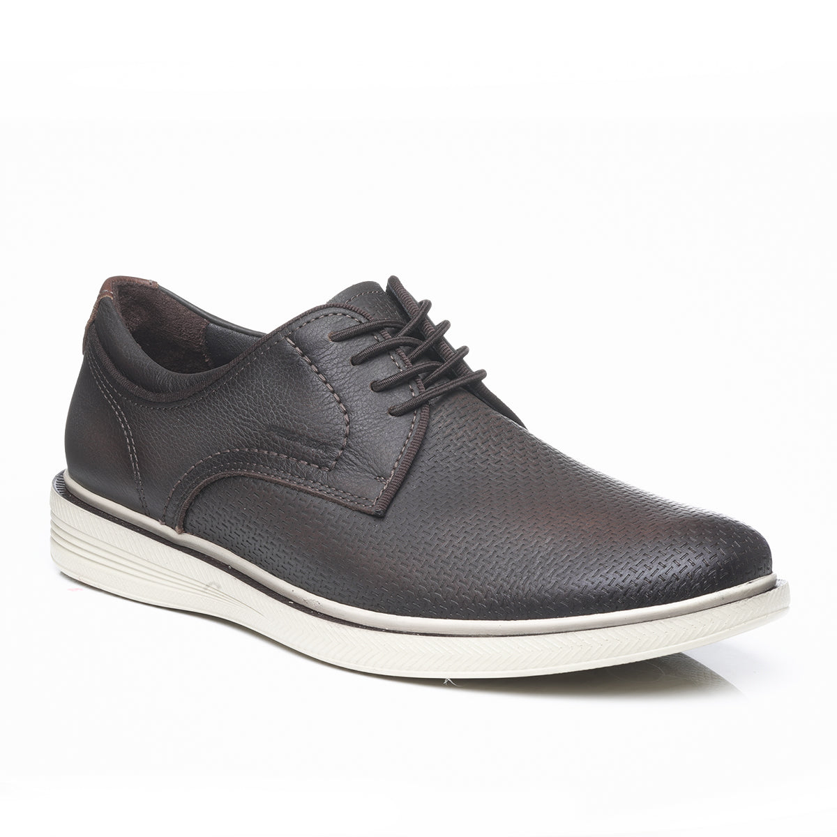 ZAPATO HOMBRE PEGADA CUERO COFFE/CONHAQUE 126113-05