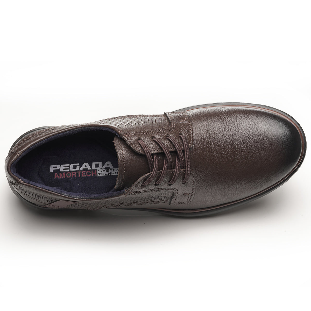 ZAPATO HOMBRE PEGADA CUERO CRAVO/CONHAQUE 126603-04