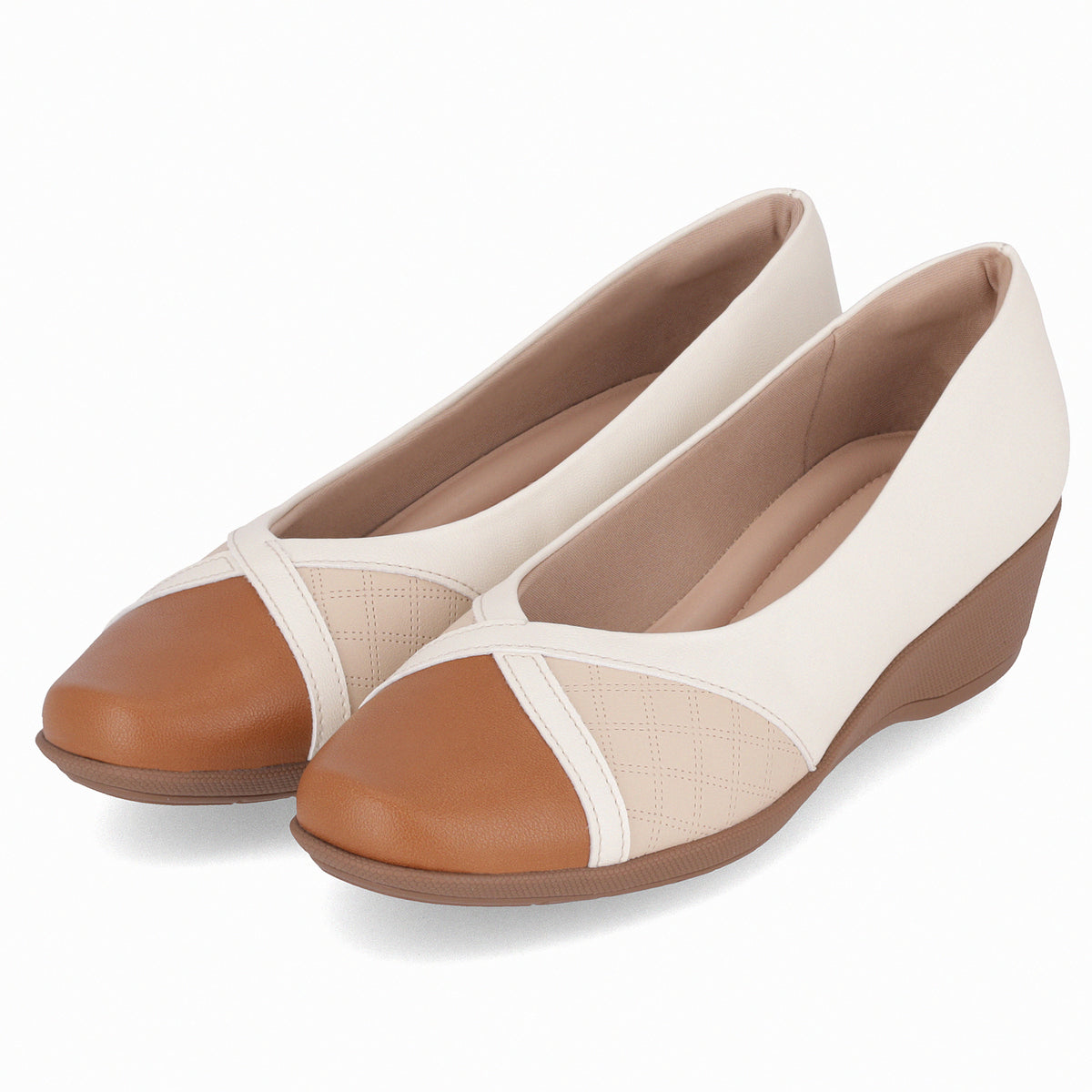 ZAPATO MUJER PICCADILLY CASUAL OFF WHITE/BRULE/MASCAVO 14324300000001