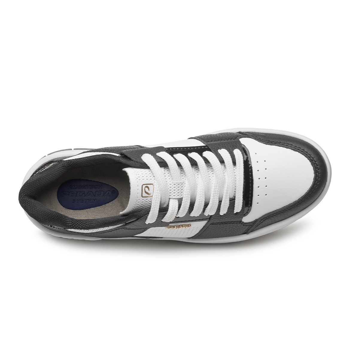 ZAPATILLA MUJER PEGADA CASUAL BRANCO/PRETO 212602-04