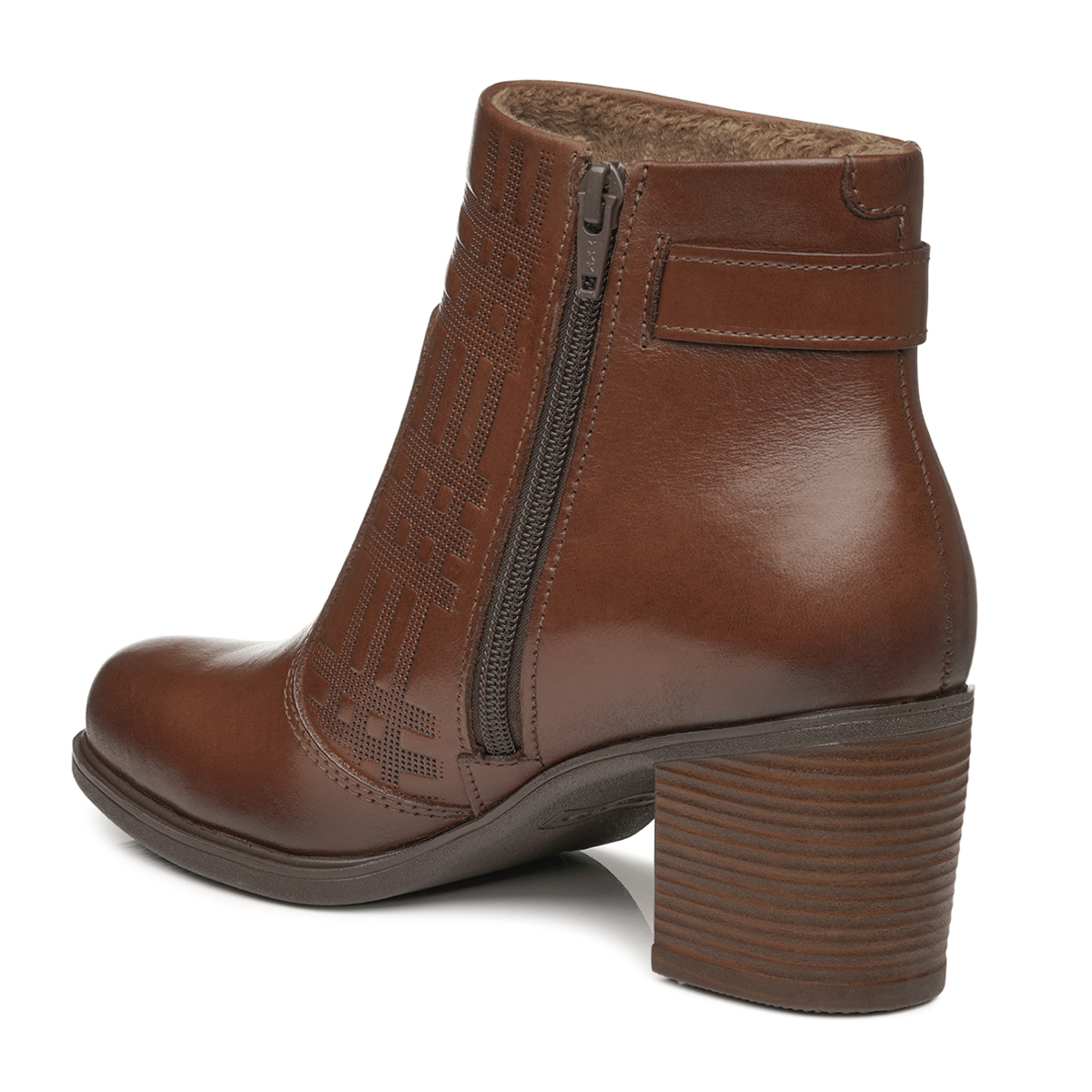 BOTIN MUJER PEGADA CUERO VESTIR PINHAO 280402-02