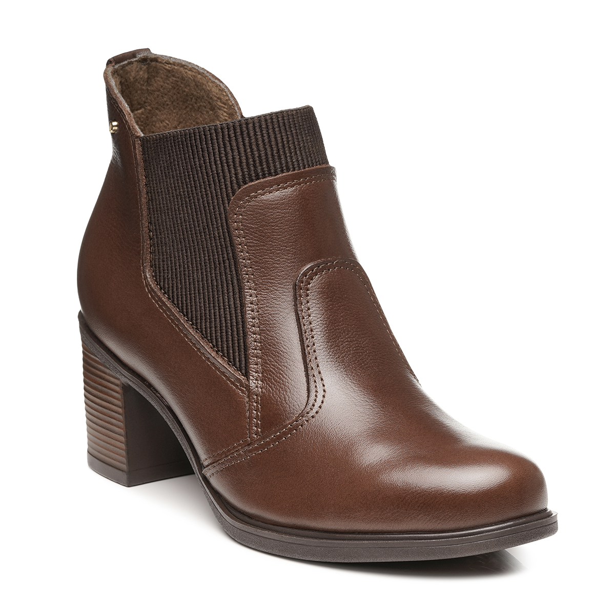 BOTIN MUJER PEGADA CUERO VESTIR PINHAO 280403-02