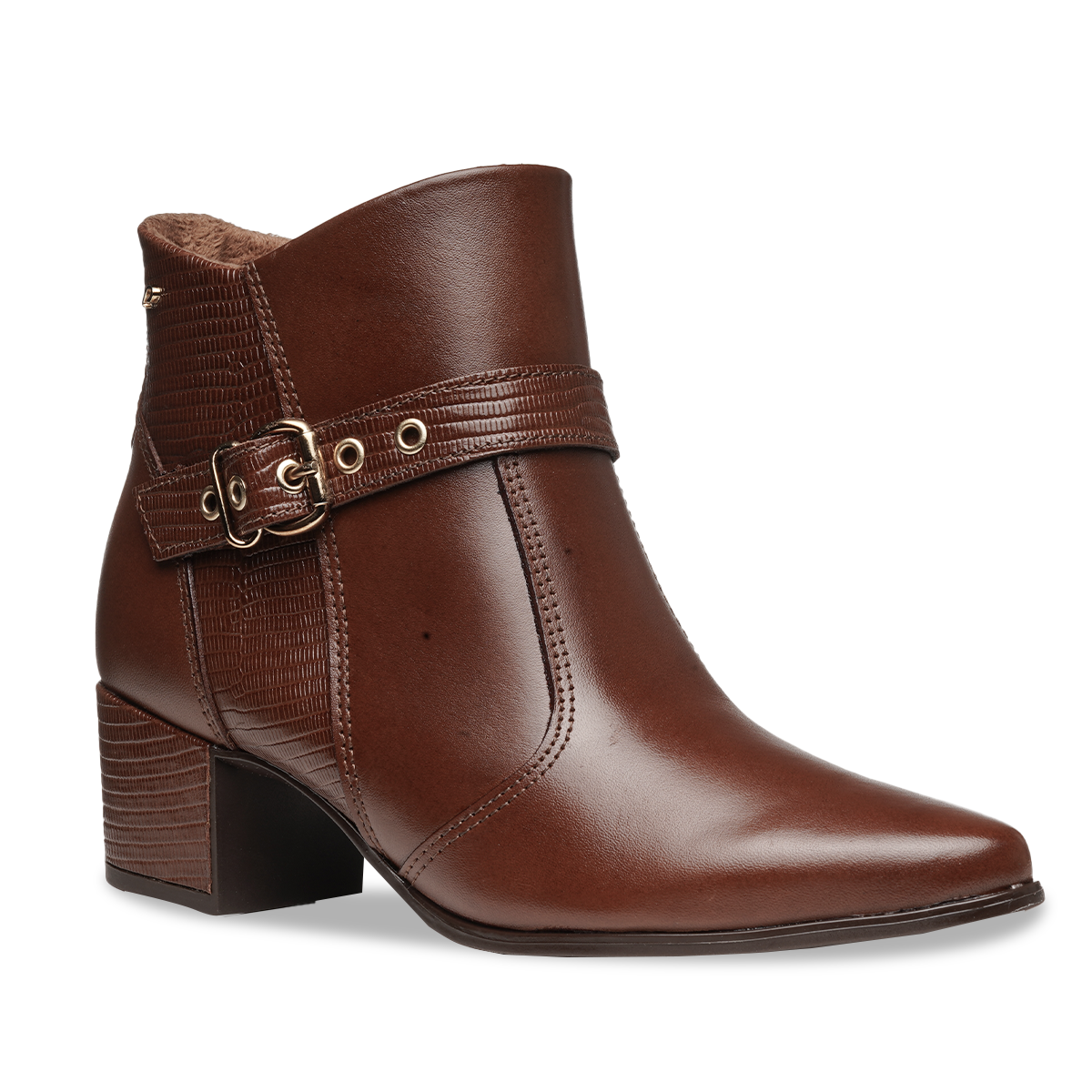 BOTIN MUJER PEGADA CUERO VESTIR PINHAO 280902-01