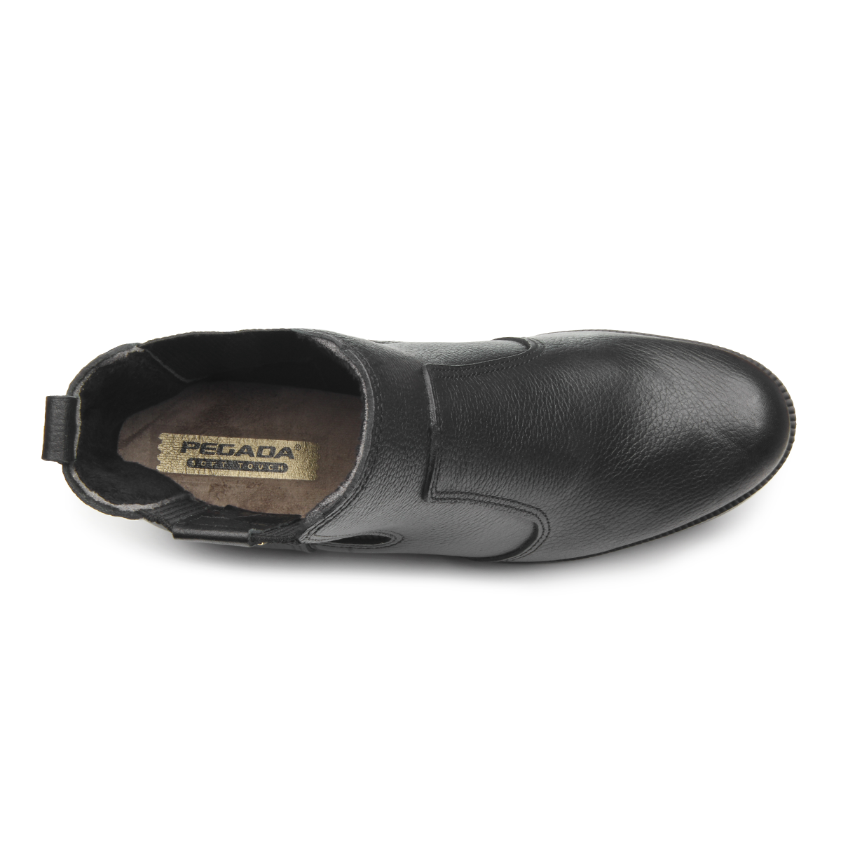 BOTIN MUJER PEGADA CUERO CASUAL PRETO 282003-11