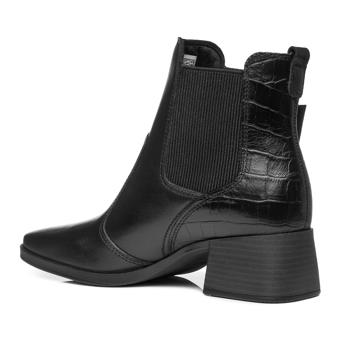 BOTIN MUJER PEGADA CUERO VESTIR PRETO 282351-05