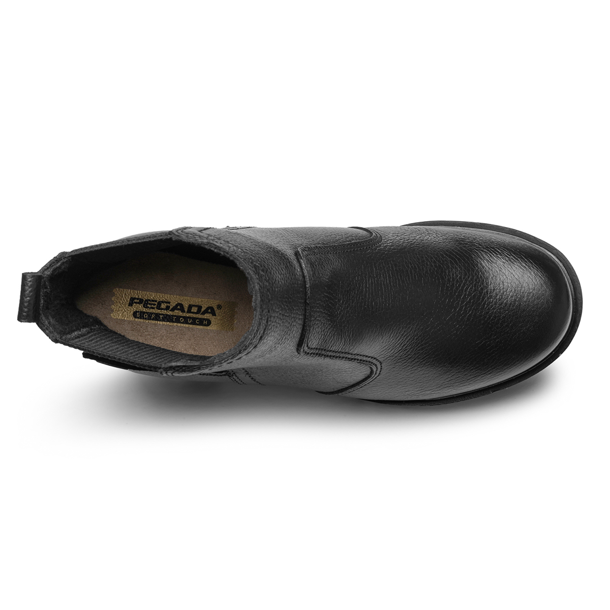 BOTIN MUJER PEGADA CUERO VESTIR PRETO 282603-02