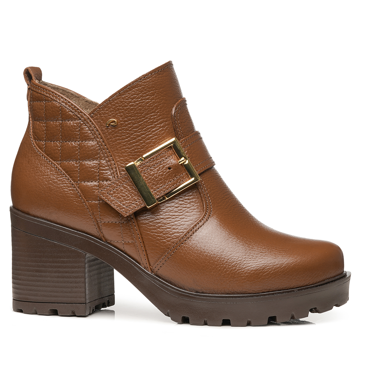 BOTIN MUJER PEGADA CUERO VESTIR TERRACOTA 282604-03