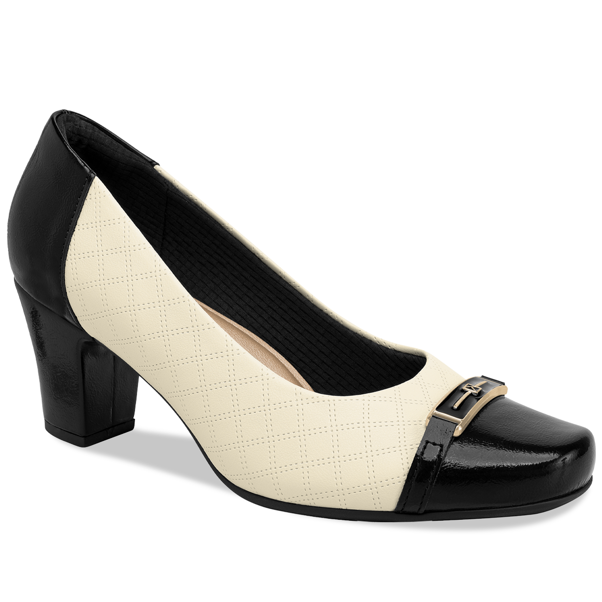 ZAPATO MAXI MUJER PICCADILLY PRETO/OFF WHITE 34400200000001