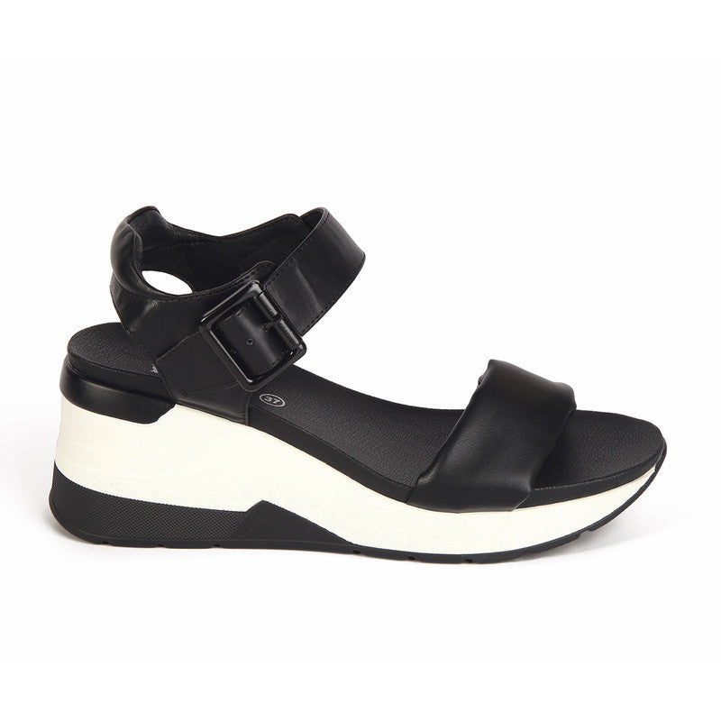 SANDALIA MUJER STHEF CASUAL NEGRO 7838
