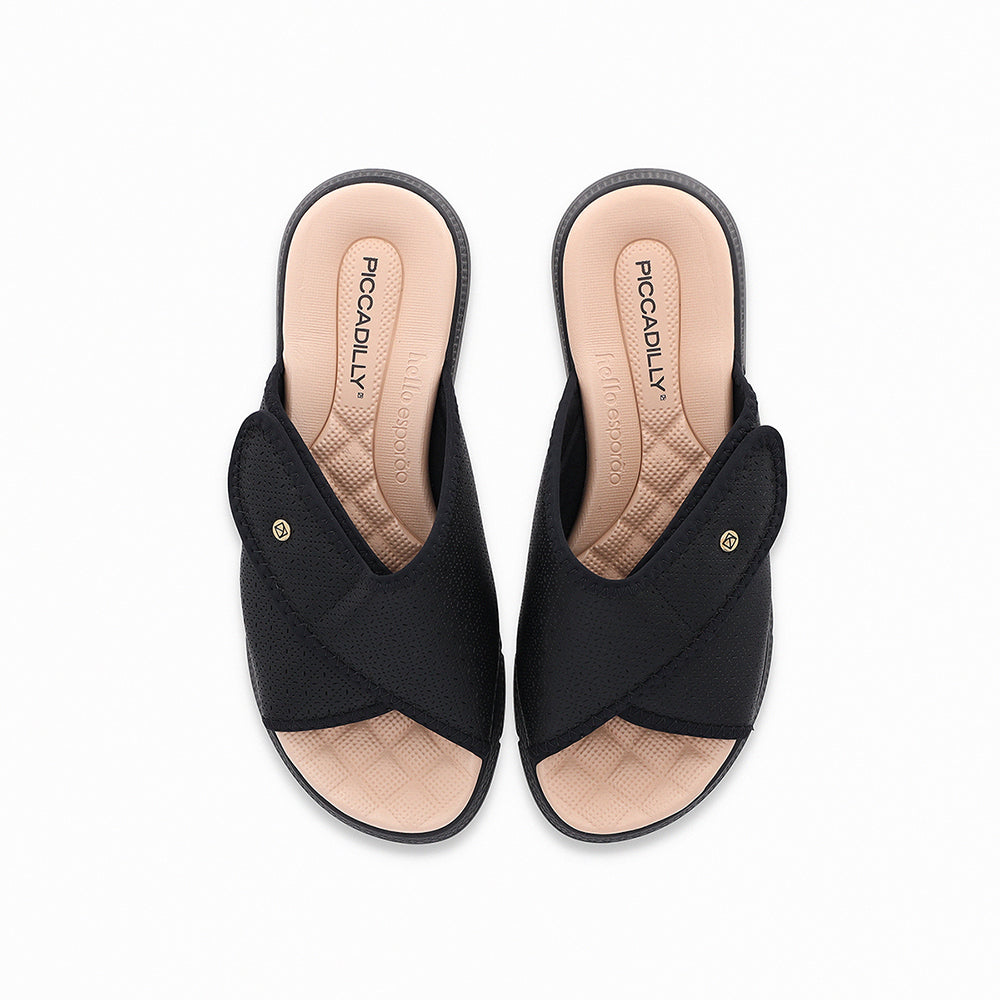 SANDALIA ESPOLON PICCADILLY CASUAL PRETO 57101200000005
