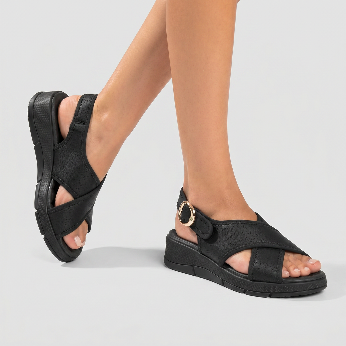 SANDALIA ESPOLÓN MUJER PICCADILLY PRETO 57102500000005