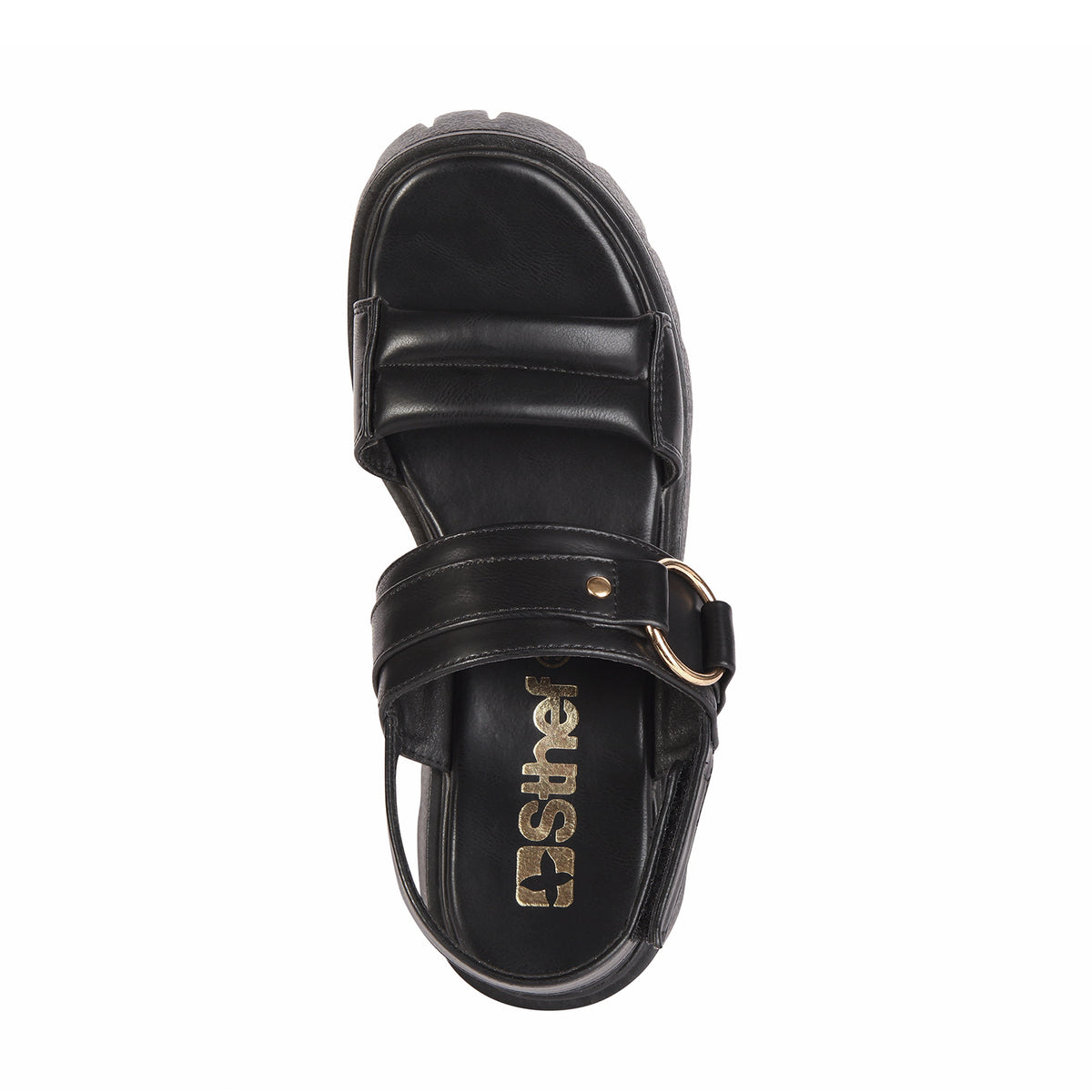 SANDALIA MUJER STHEF CASUAL NEGRO 7830