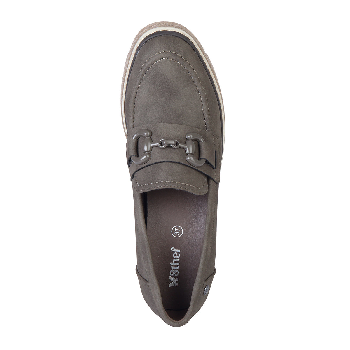 MOCASIN MUJER STHEF KHAKI 7948