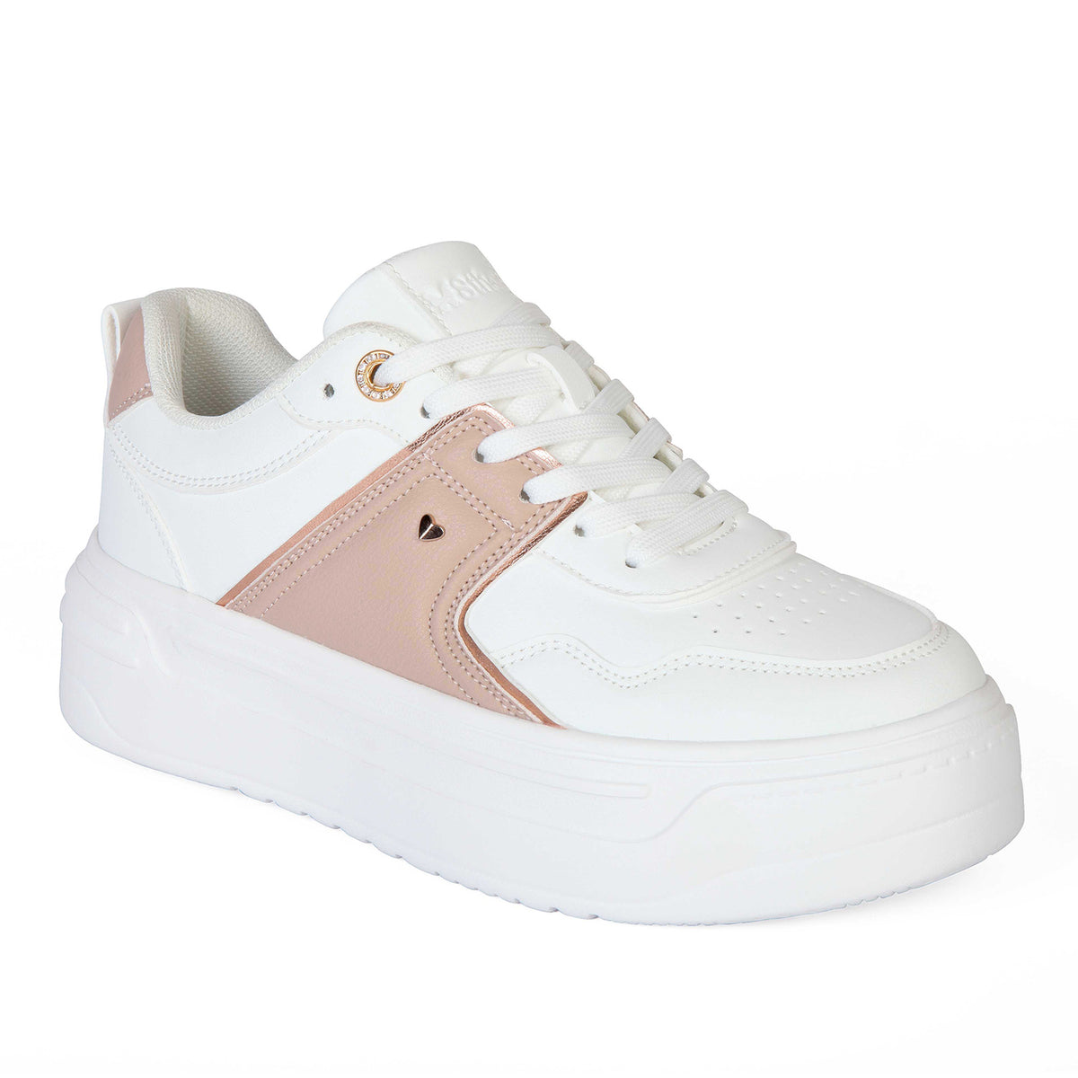 ZAPATILLA MUJER STHEF CASUAL WHITE/PINK 7979