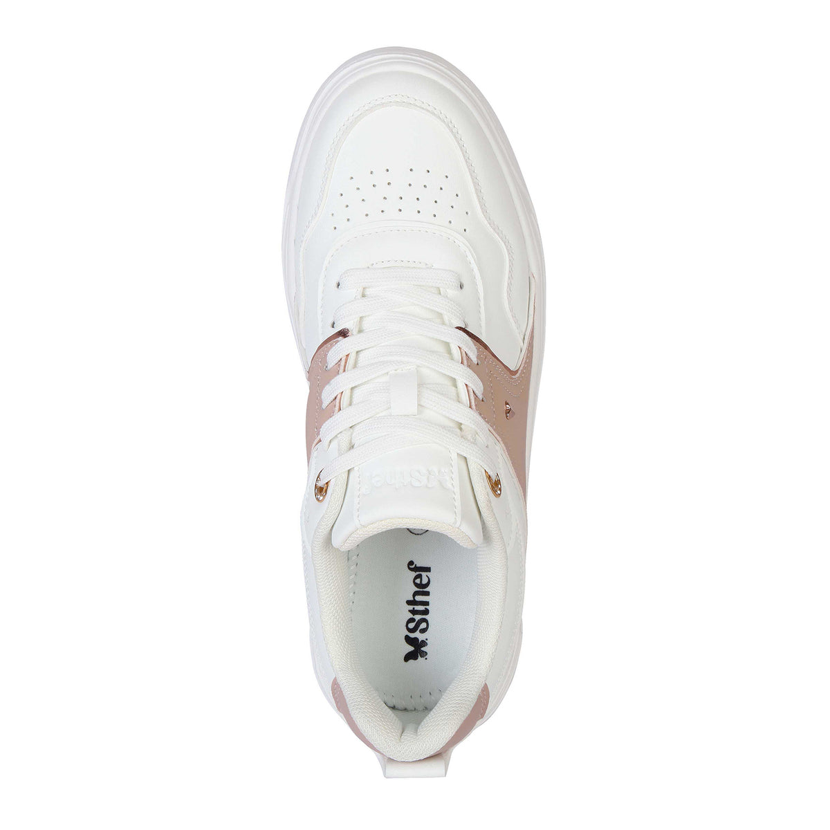 ZAPATILLA MUJER STHEF CASUAL WHITE/PINK 7979