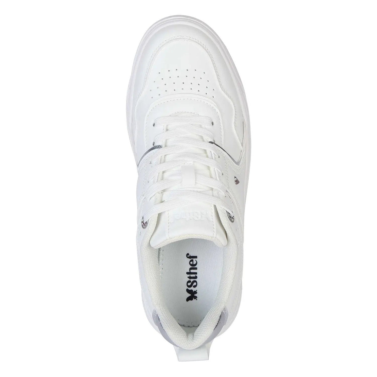 ZAPATILLA MUJER STHEF CASUAL WHITE/SILVER 7979 Sthef