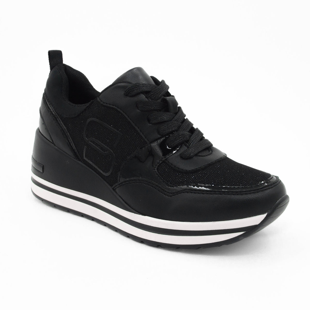 ZAPATILLA MUJER STHEF CASUAL NEGRO 8114
