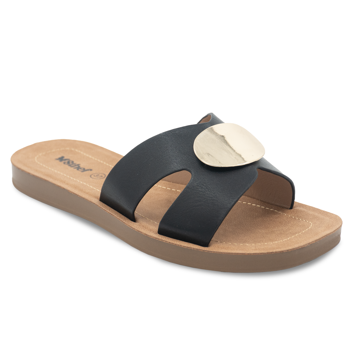 SANDALIA MUJER STHEF CASUAL NEGRO 8165