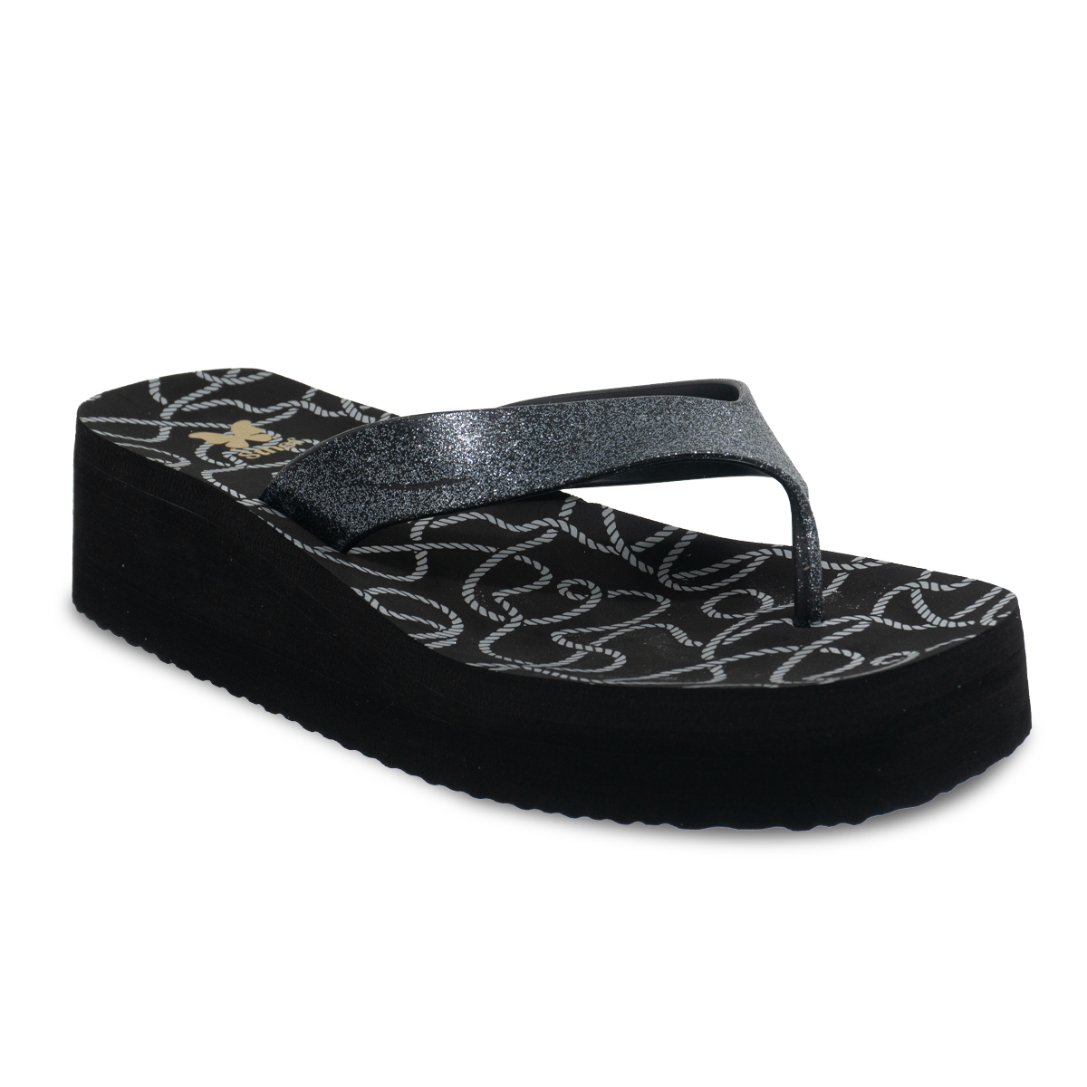 SANDALIA MUJER STHEF PLAYERA NEGRO 8205