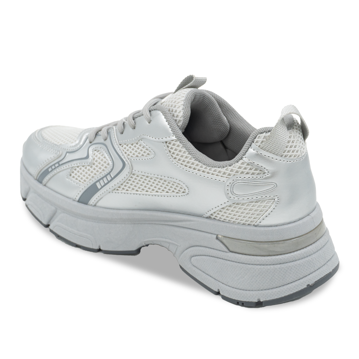 ZAPATILLA MUJER STHEF CASUAL PLATA 8264