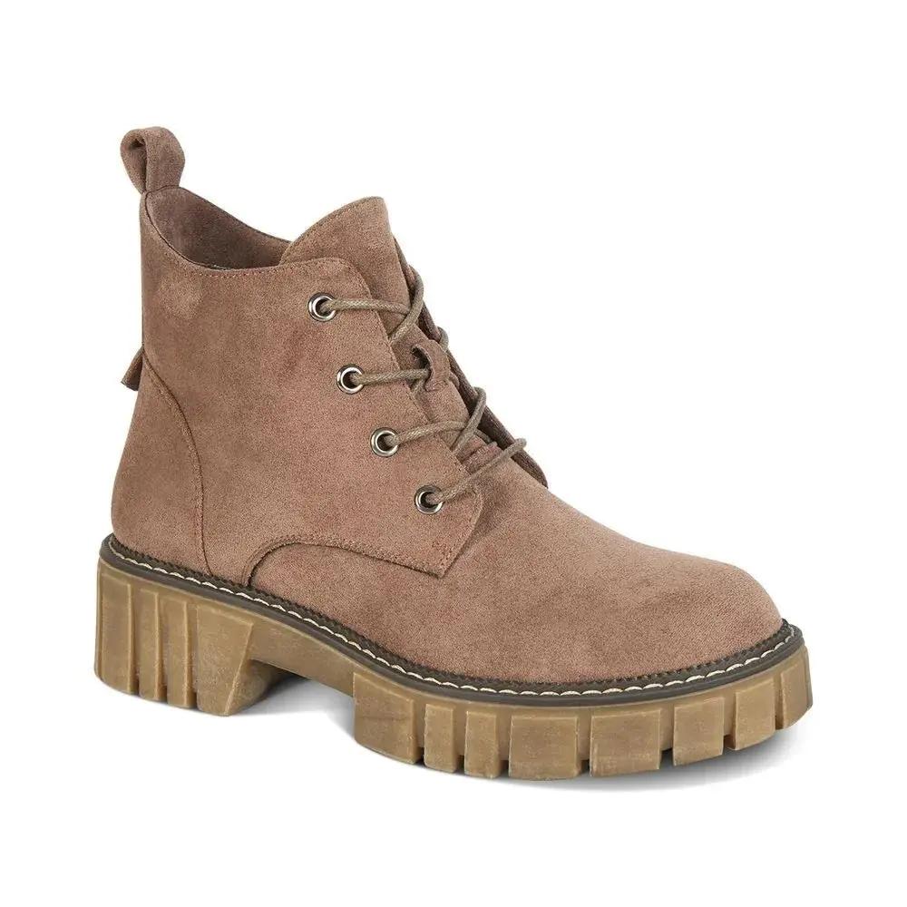 Botines Combat Mujer 7646 TAUPE-STHEF