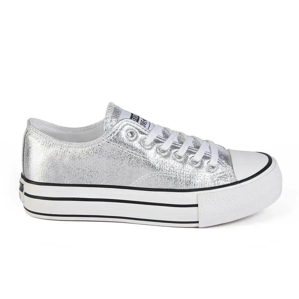 ZAPATILLA MUJER STHEF CASUAL PLATA 8081 Sthef