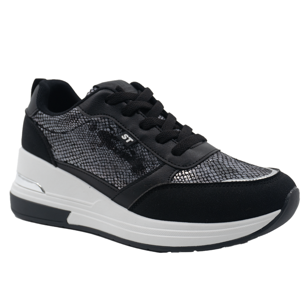 ZAPATILLA MUJER STHEF CASUAL NEGRO 8284