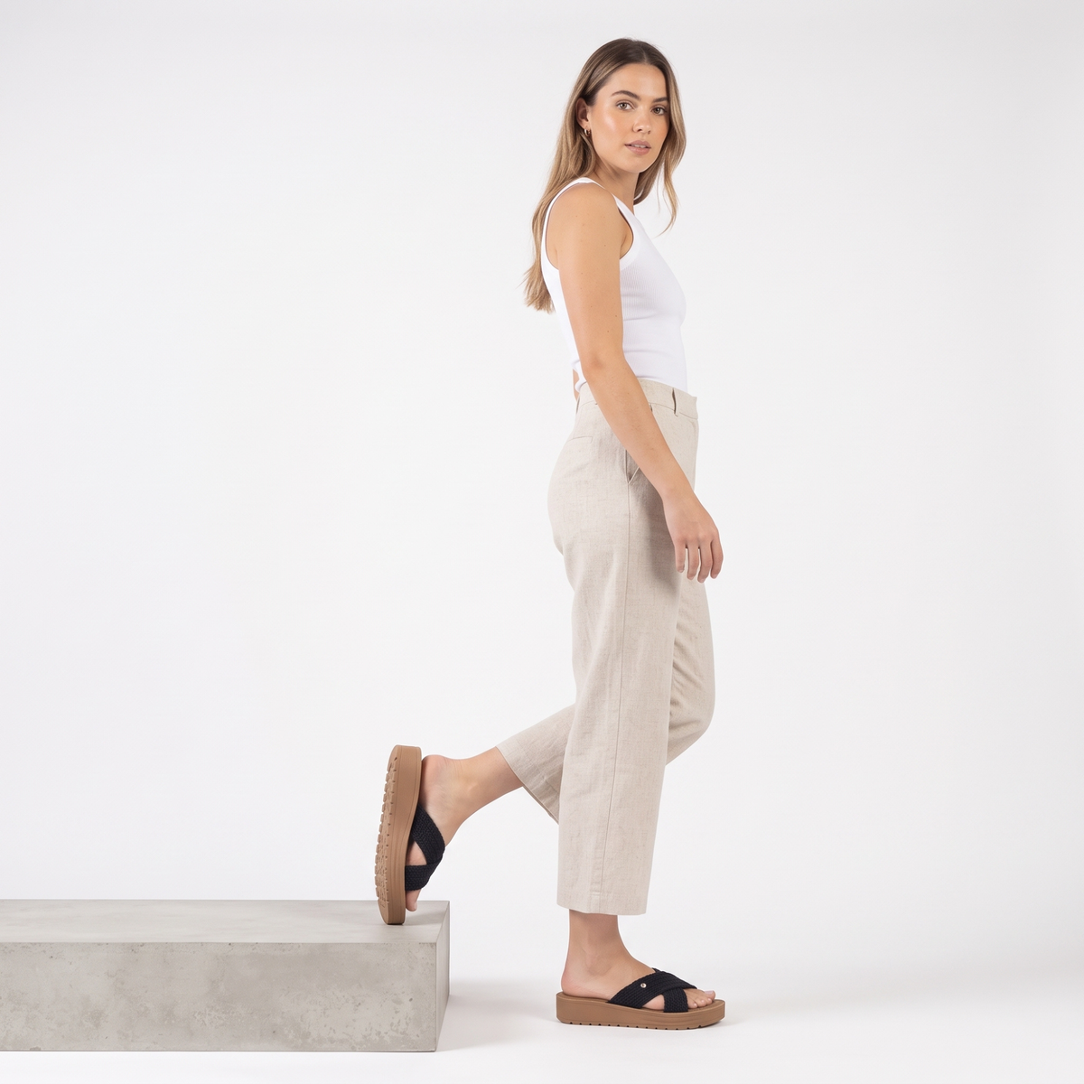 SANDALIA MUJER STHEF CASUAL NEGRO 8040