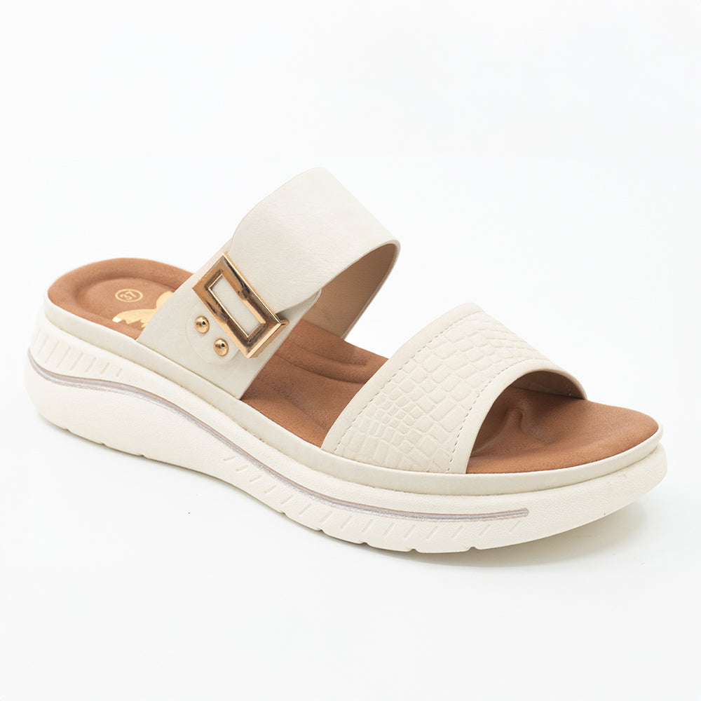 SANDALIA MUJER STHEF CASUAL BEIGE 8446