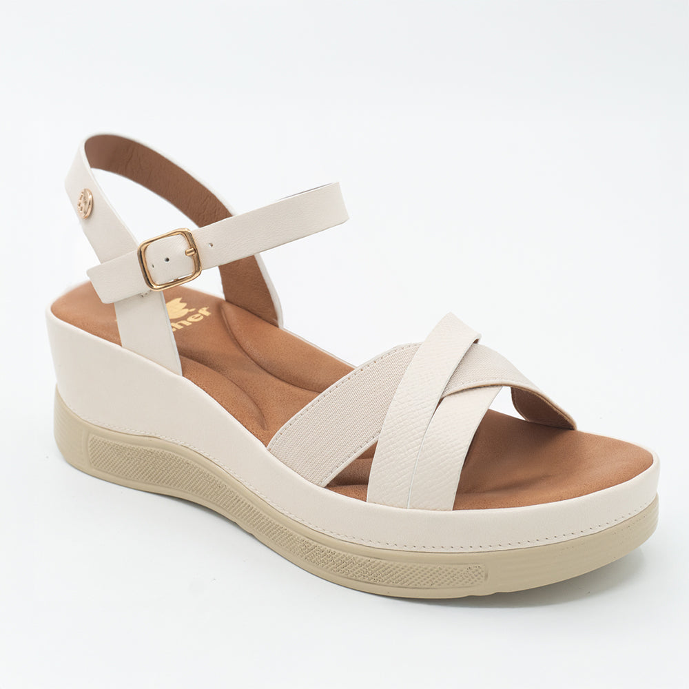 SANDALIA MUJER STHEF CASUAL OFF WHITE 8443
