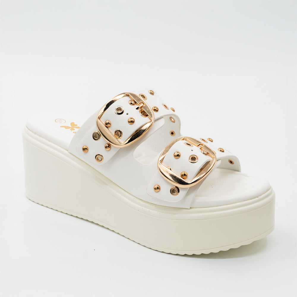 SANDALIA MUJER STHEF CASUAL BLANCO 8437