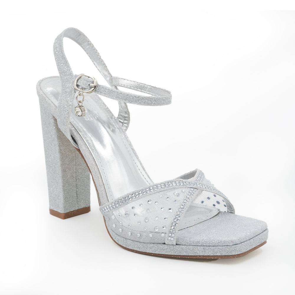 SANDALIA MUJER STHEF FIESTA PLATA 8518