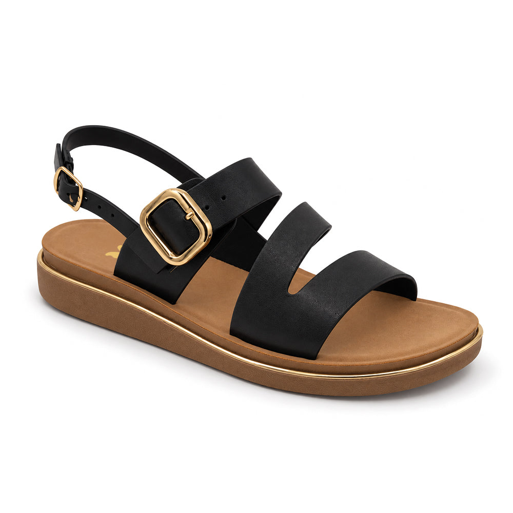 SANDALIA MUJER STHEF CASUAL NEGRO 8381