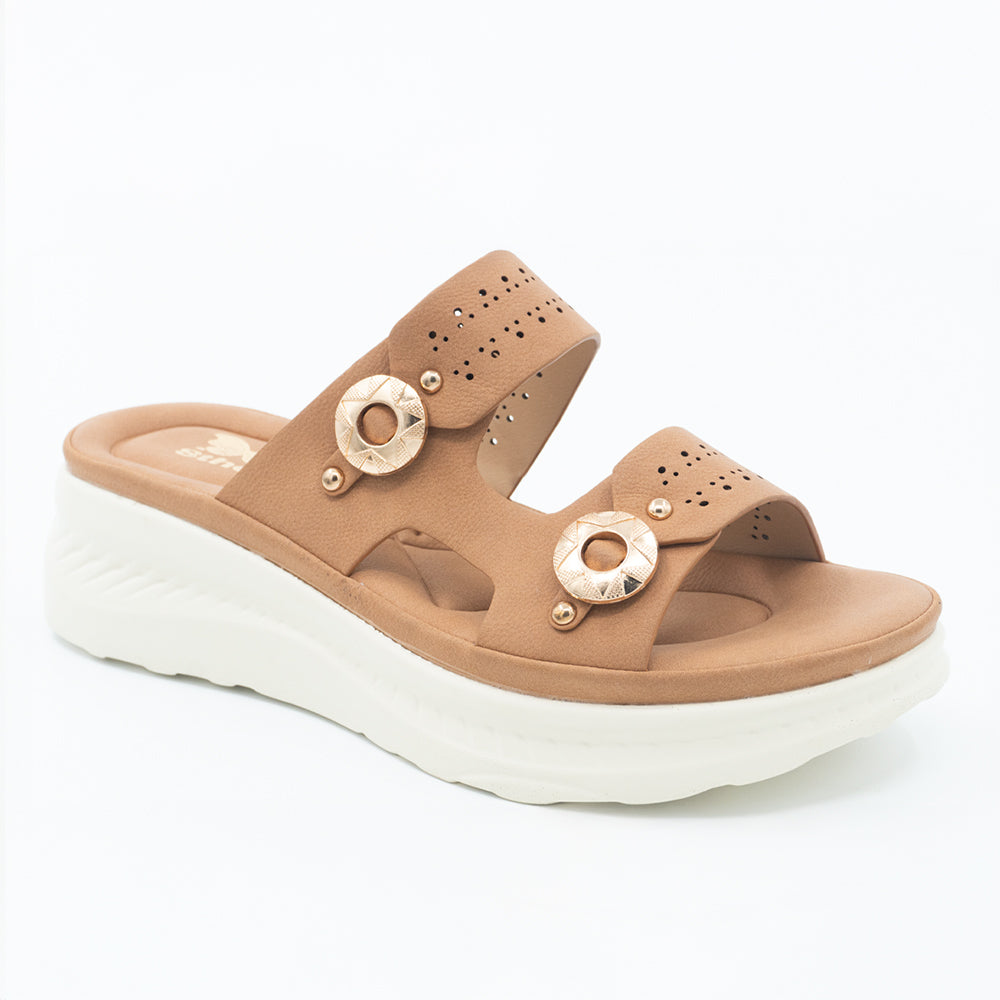 SANDALIA MUJER STHEF CASUAL CAMEL 8466
