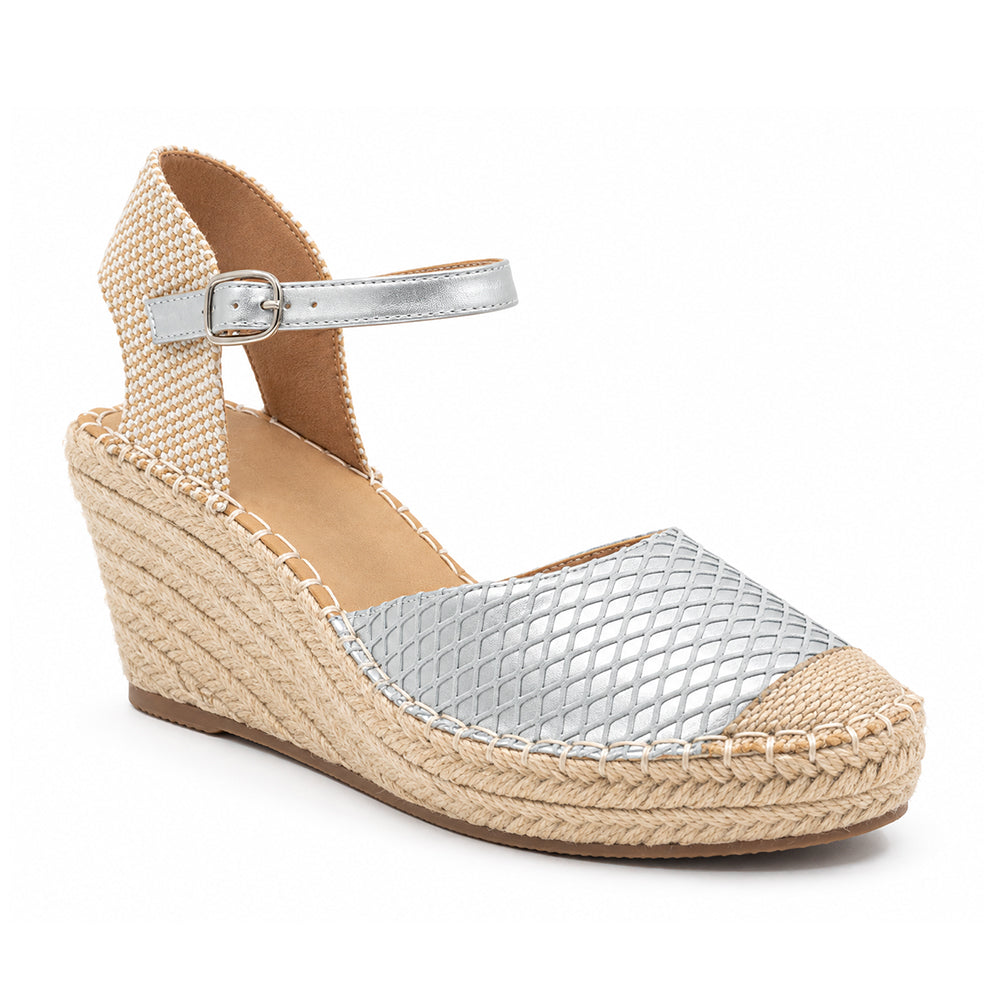 SANDALIA MUJER STHEF CASUAL PLATA 8423