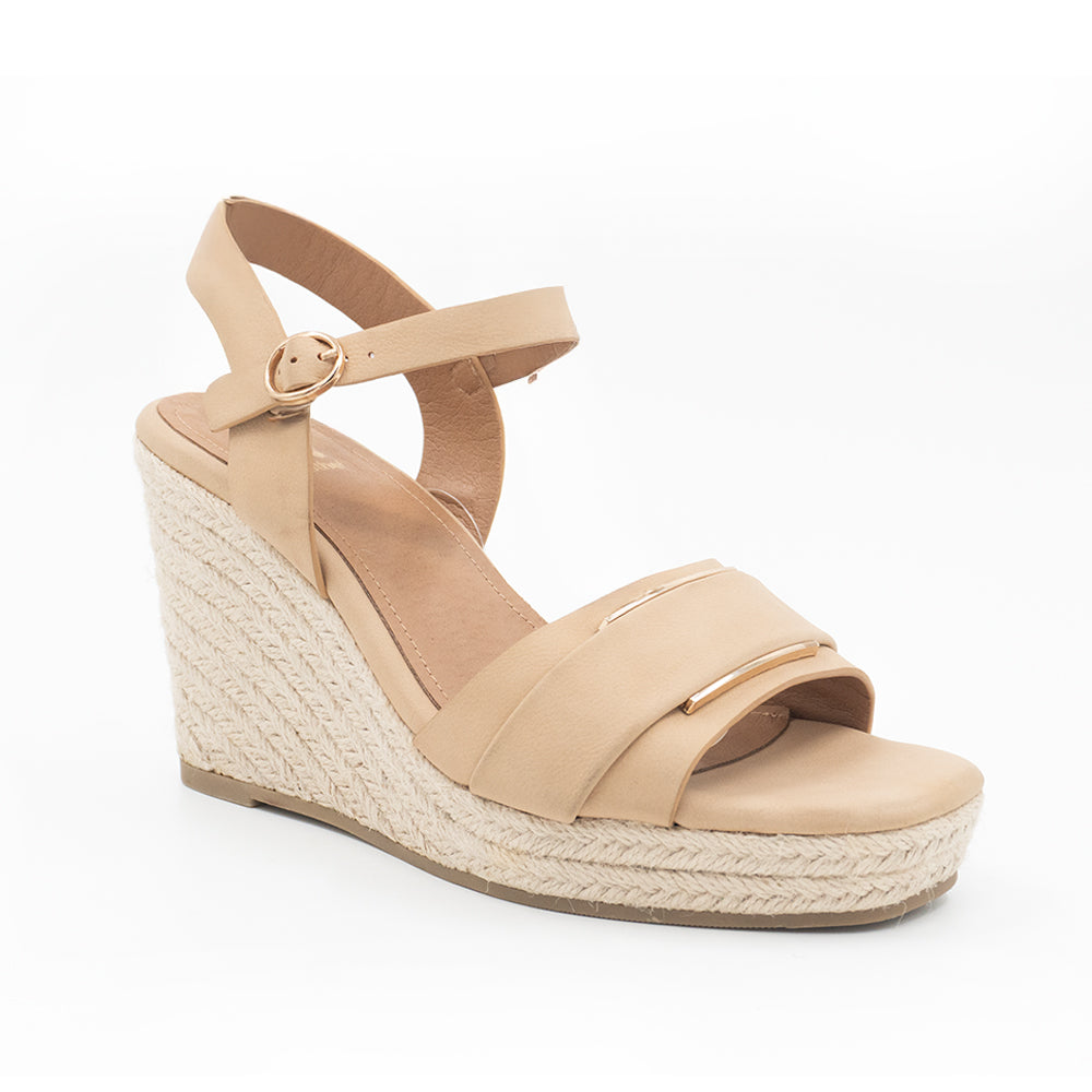 SANDALIA MUJER STHEF CASUAL BEIGE 8421