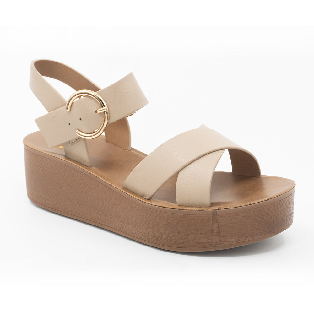 SANDALIA MUJER STHEF CASUAL BEIGE 8372