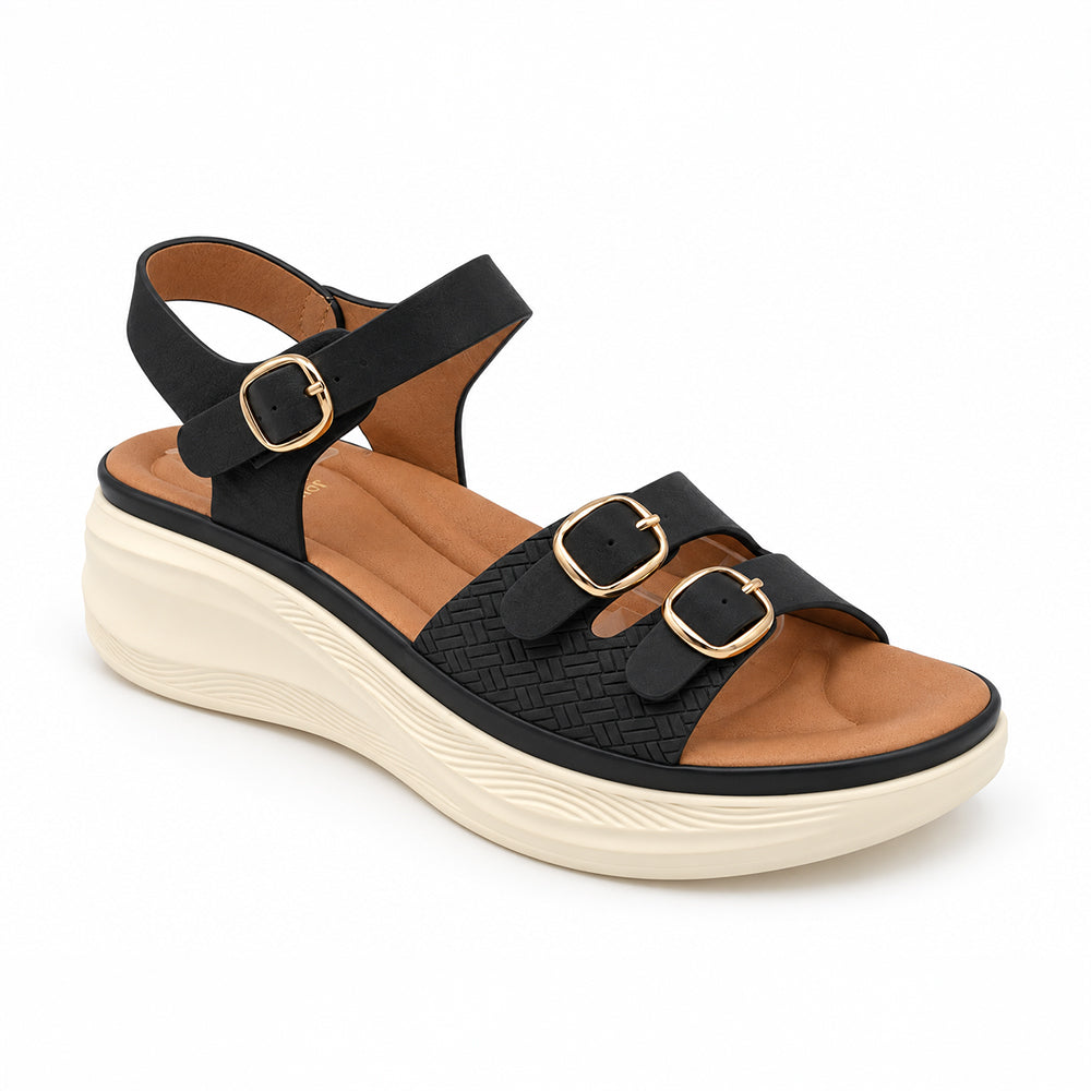 SANDALIA MUJER STHEF CASUAL NEGRO 8448