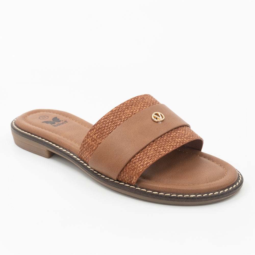 SANDALIA MUJER STHEF CASUAL COGNAC 8454