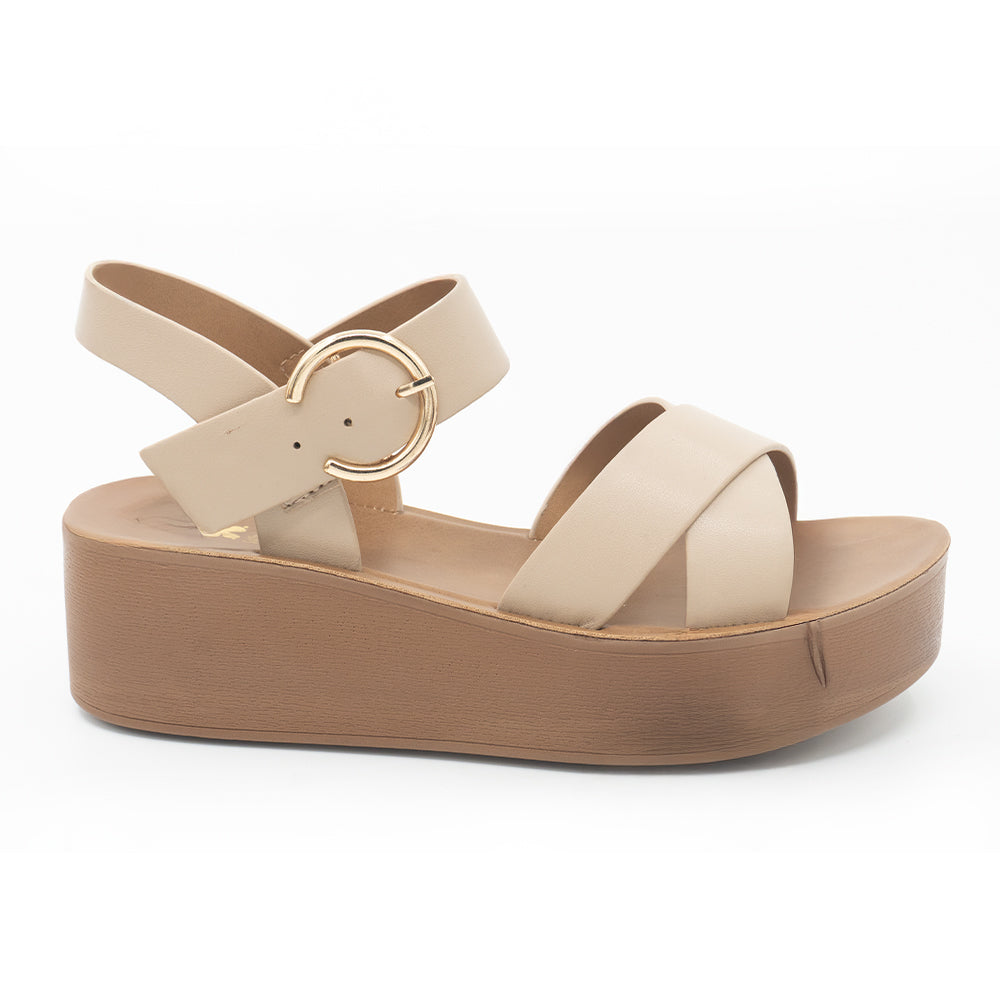 SANDALIA MUJER STHEF CASUAL BEIGE 8372