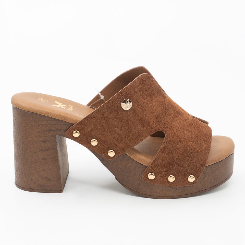 SANDALIA MUJER STHEF CASUAL MARRON 8434