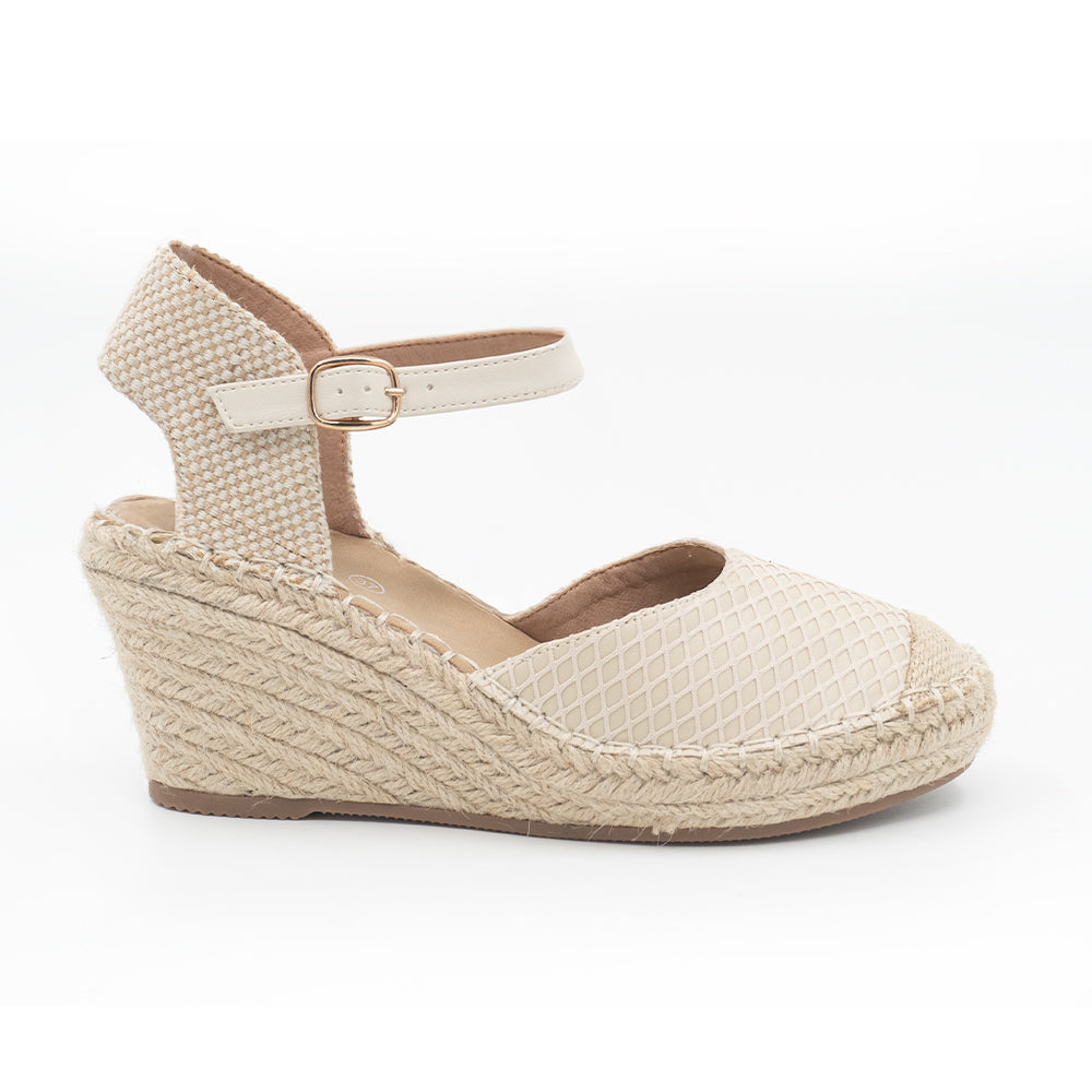 SANDALIA MUJER STHEF CASUAL BEIGE 8423