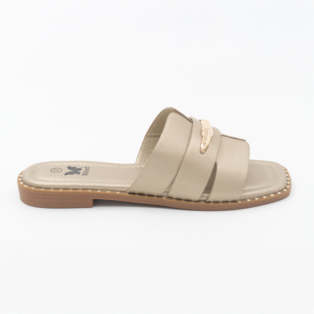 SANDALIA MUJER STHEF CASUAL DORADO 8456