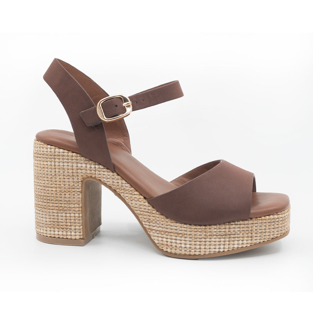 SANDALIA MUJER STHEF CASUAL CAFE 8420